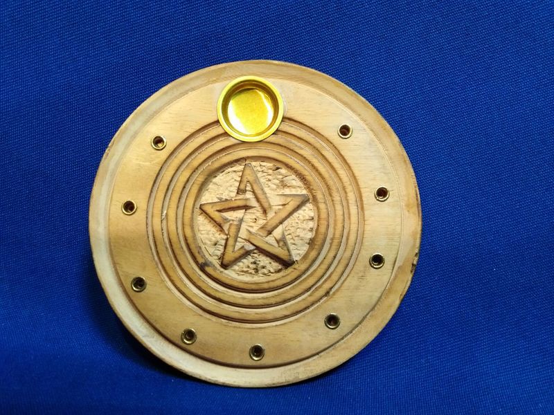 Porte encens pentacle
