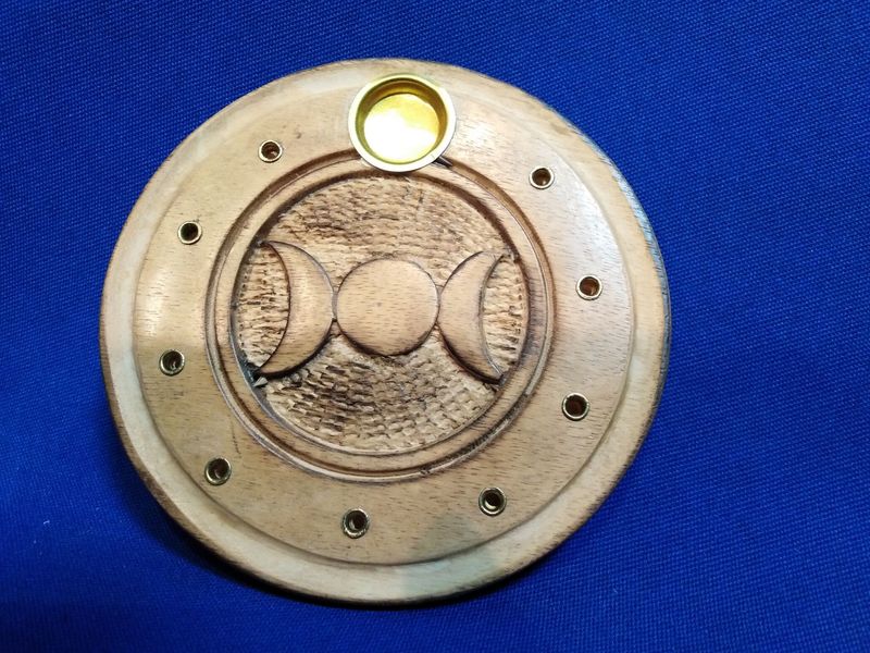 Porte encens triple lune