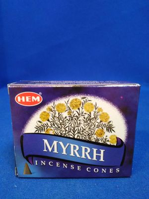 Cônes d'encens à la myrrhe