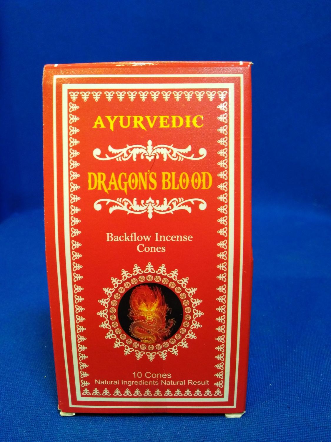 Cônes d'encens ayurvédique reflux au sang de dragon