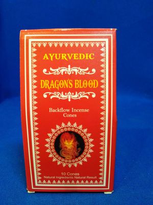 Cônes d'encens ayurvédique reflux au sang de dragon