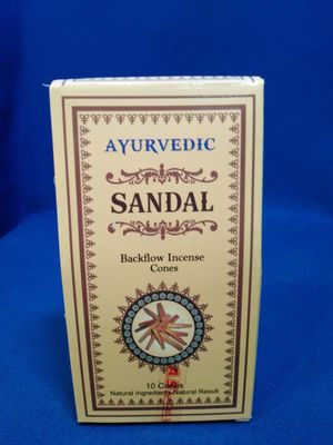 Cônes d'encens ayurvédique reflux au bois de santal