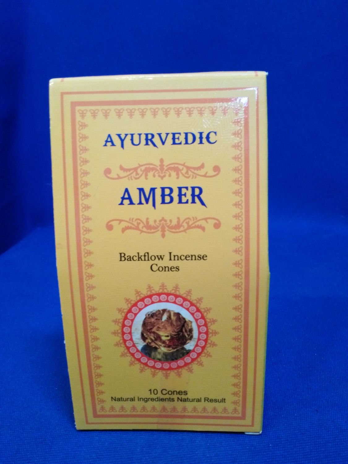 Cônes d'encens ayurvédique reflux ambre
