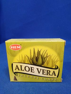 Cônes d'encens aloé véra