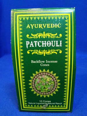 Cônes d'encens ayurvédique reflux au patchouli