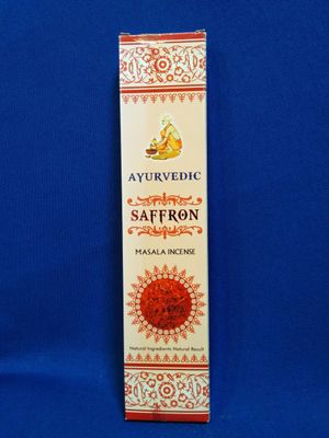 Bâtons d'encens ayurvédique au safran