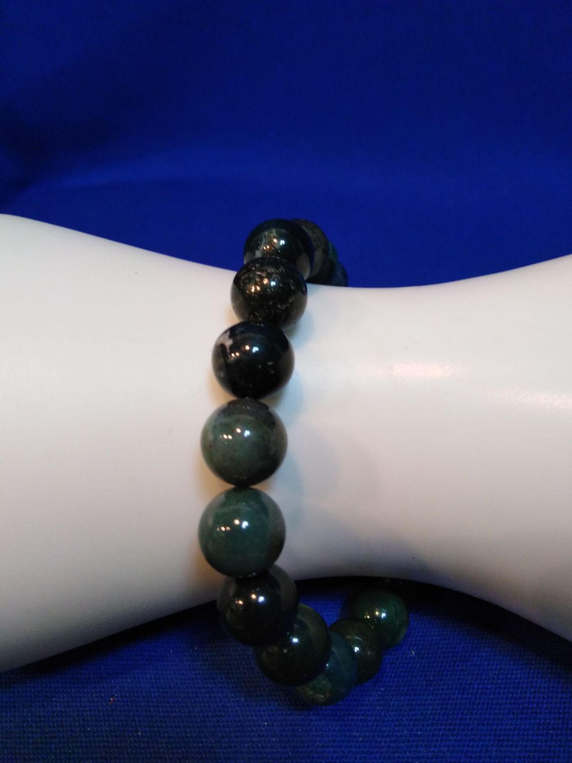 Bracelet homme agate mousse
