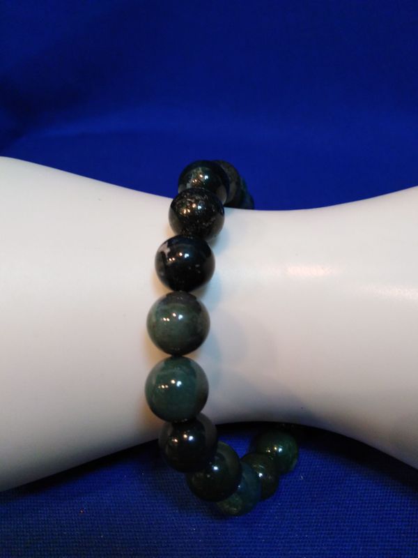 Bracelet homme agate mousse