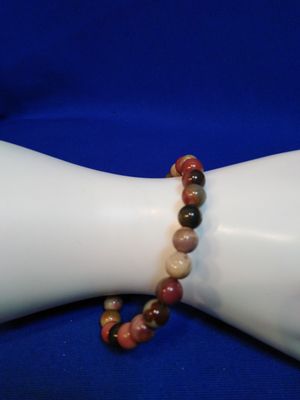 Bracelet homme jaspe polychrome