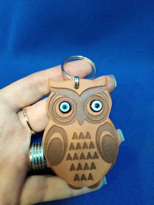Porte clefs oeil et chouette