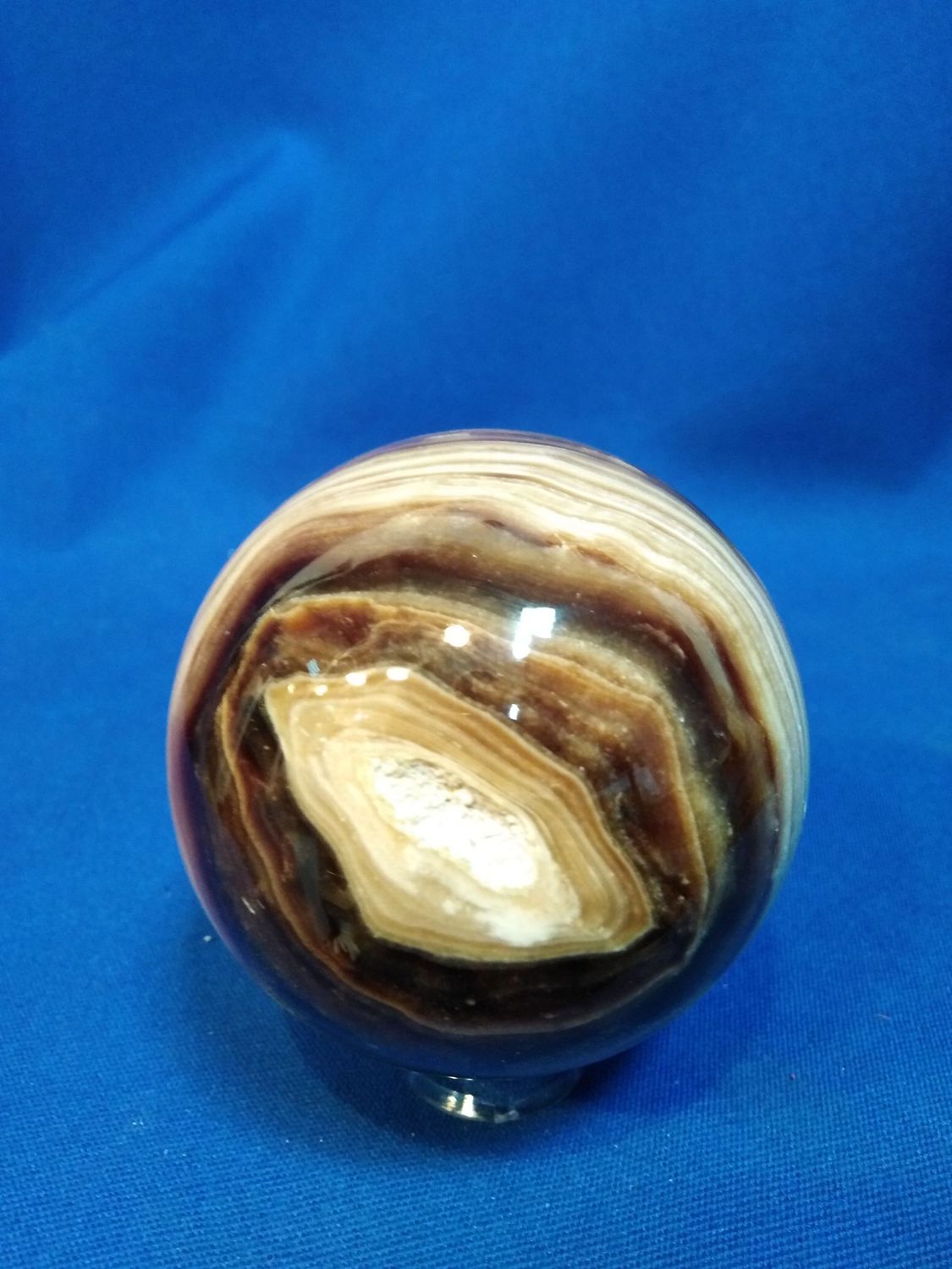 Sphère calcite chocolat