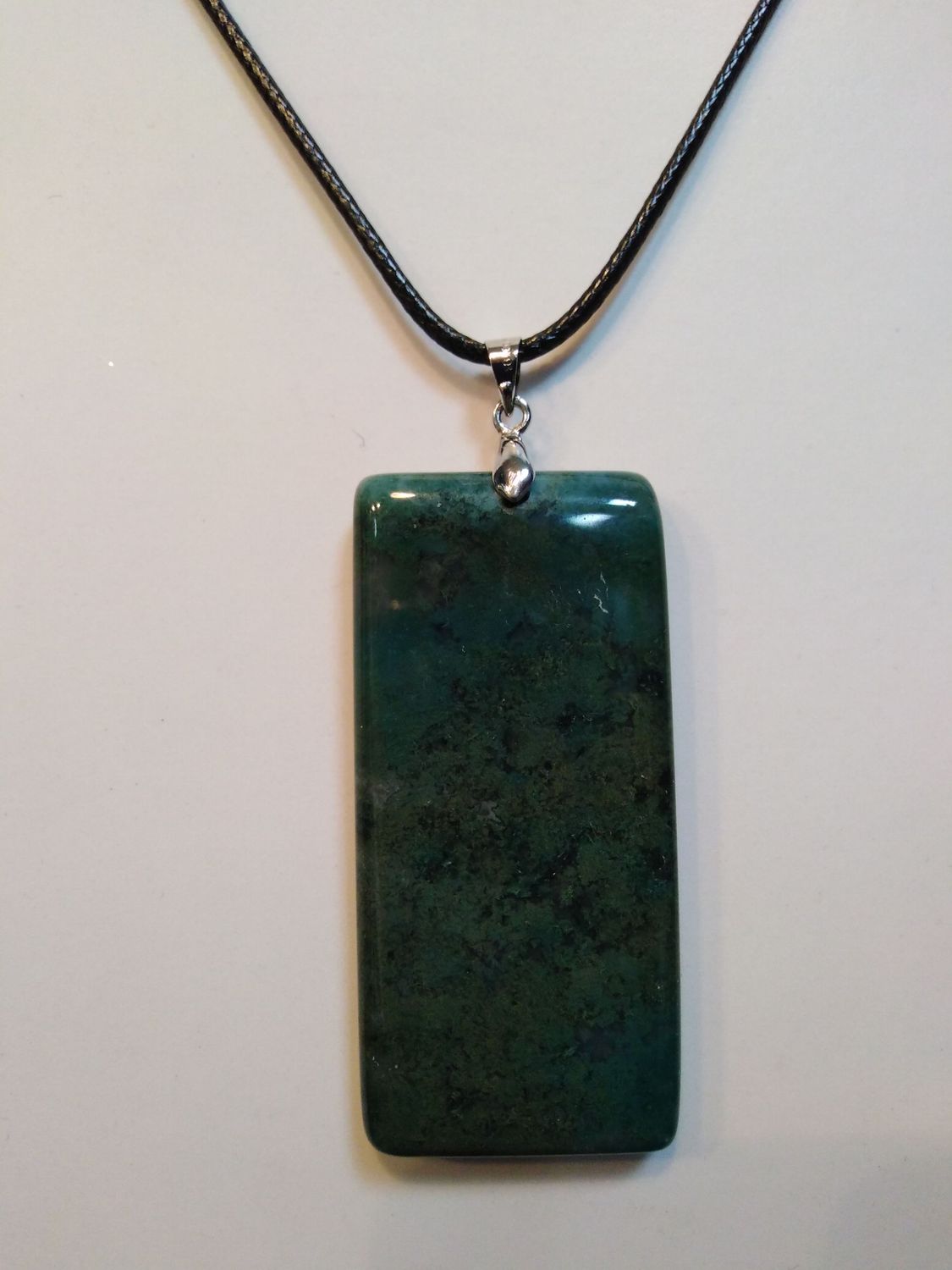 Pendentif agate mousse