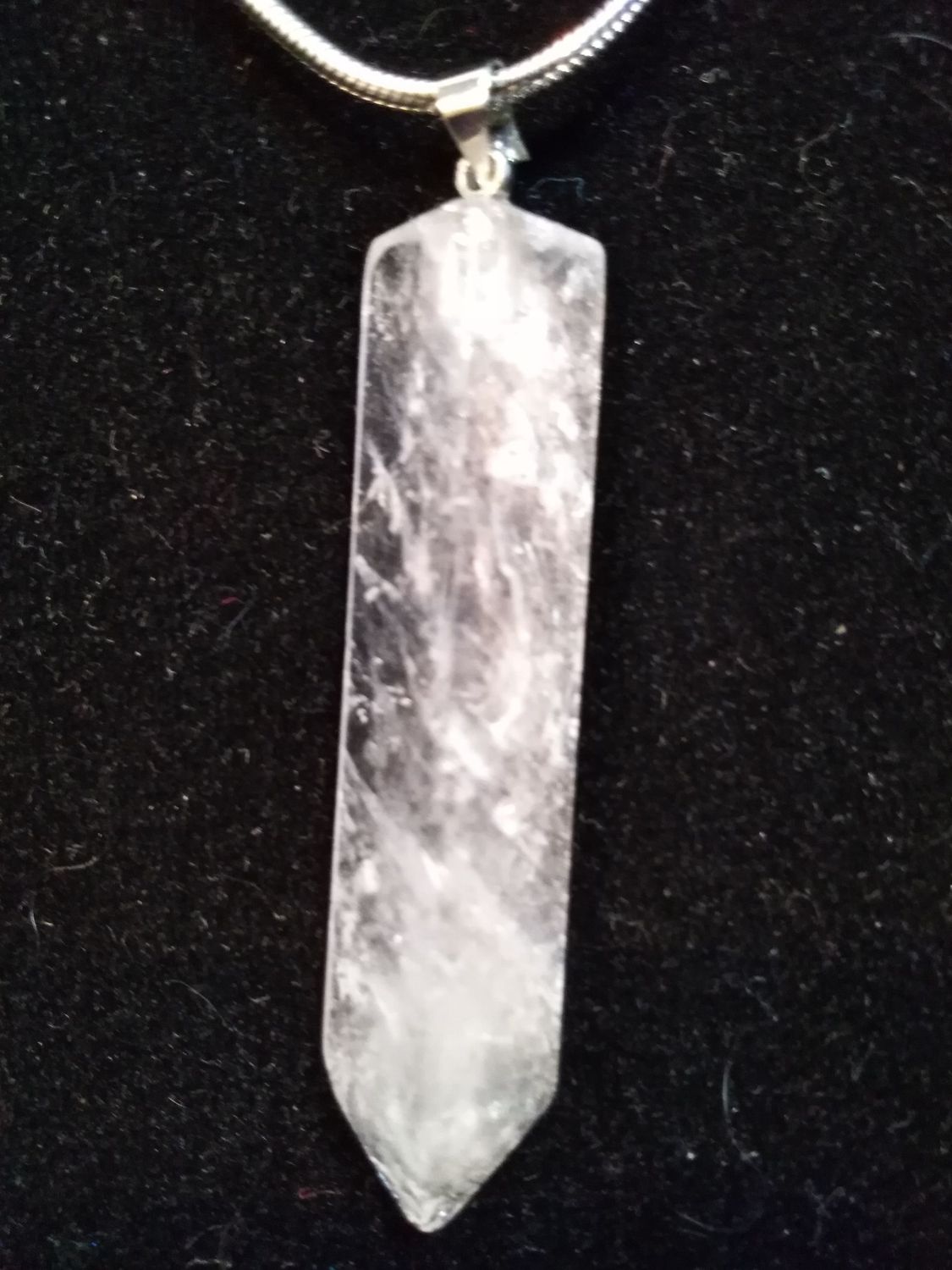 Pendentif cristal de roche