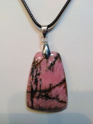 Pendentif rhodonite