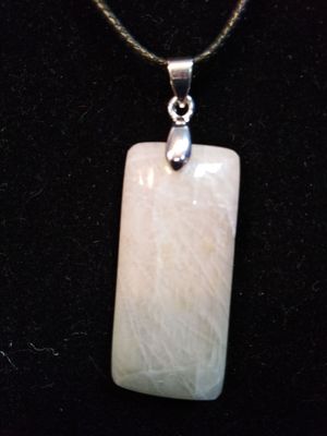 Pendentif labradorite blanche