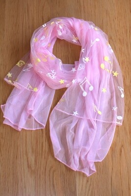 Pink Light Nylon Scarf