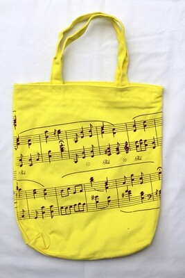 Yellow Canvas Tote - Music Score