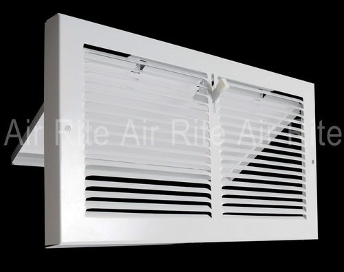 Baseboard Register 12x8" with 7/8" Lip, Single Valve/Flap (Actual size 13 1/4" x 9 1/4")