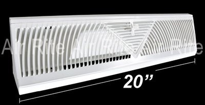 Baseboard Register 20" (White)