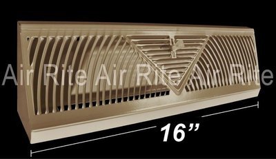 Baseboard Register 16" (Brown/Beige)