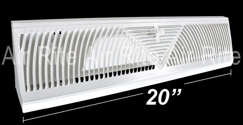 Baseboard Register 20" (White)