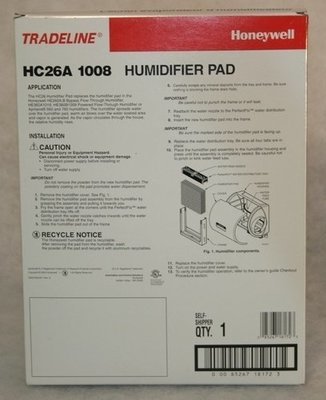 Honeywell HC26A1008 Water Panel (For HE226A, HE360A, B)
