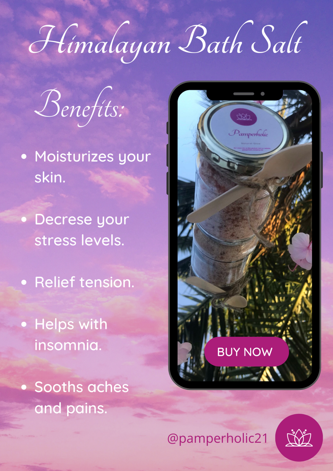 Scented Himalayan Bath Salt 250g