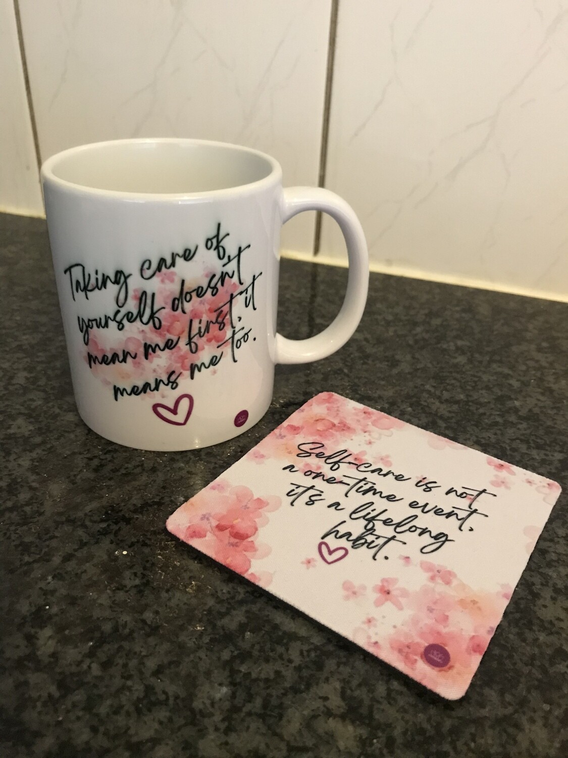 Self-Care Mug and Coaster Set