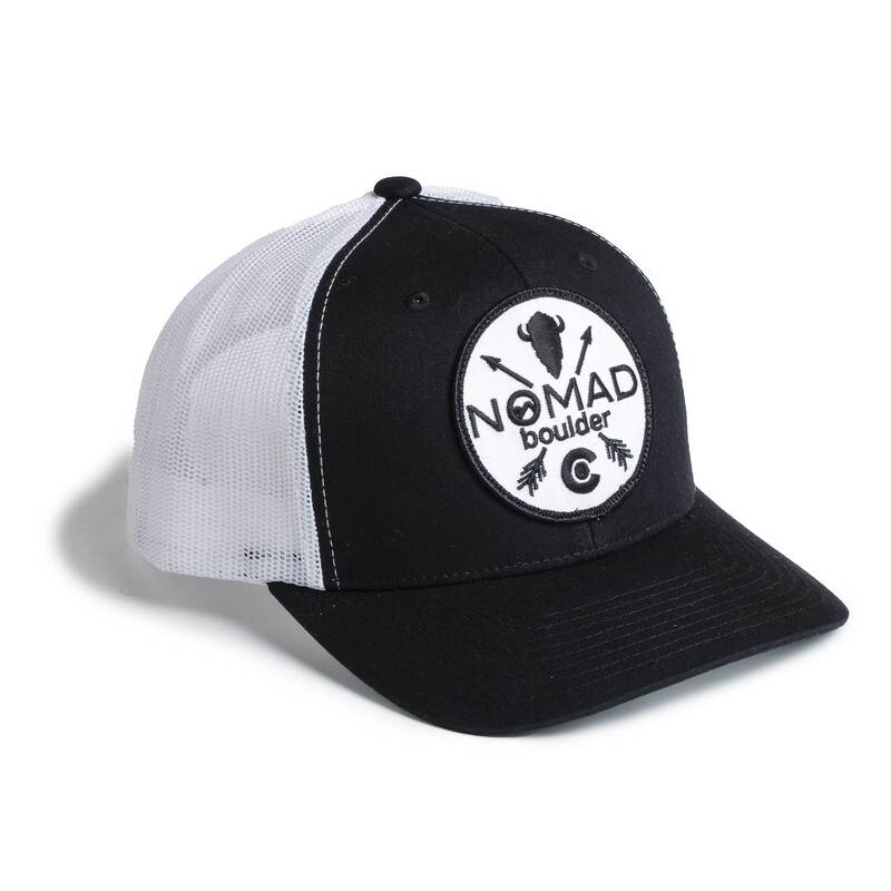 Nomad White Mesh Hat - White Patch