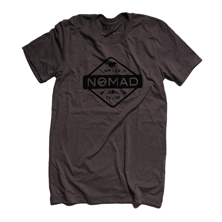 Nomad Diamond Arrows T-Shirt - Grey/Black