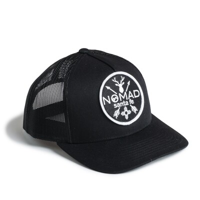 Nomad Black Mesh Hat - BLK PATCH