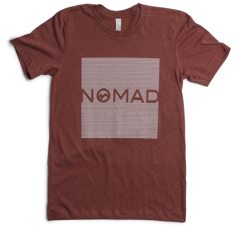 Nomad SS Stripe Logo - CLAY