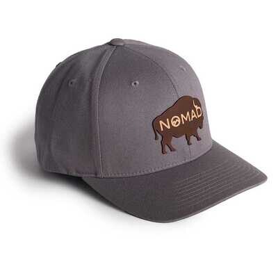 Buffalo Patch gray - Nomad Flexfit cap