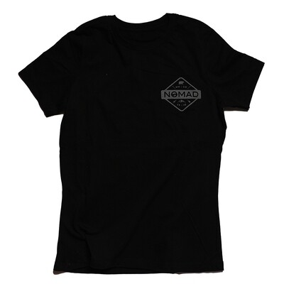 W Nomad Diamond Arrows T-Shirt - Black/Grey