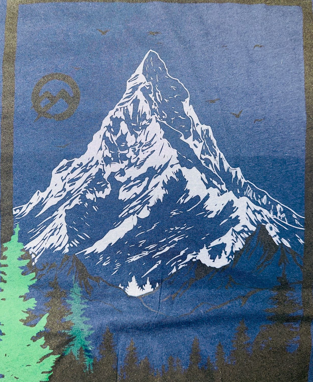 Nomad Snowcapped Mountain SS - Navy