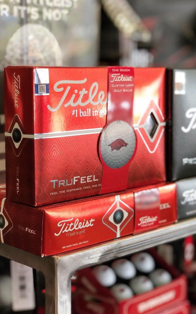 Razorbacks Titleist TruFeel Dozen