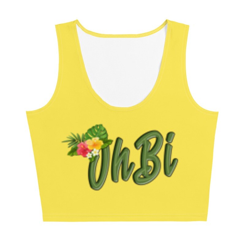 OHBI &quot;Floral&quot; Crop Top