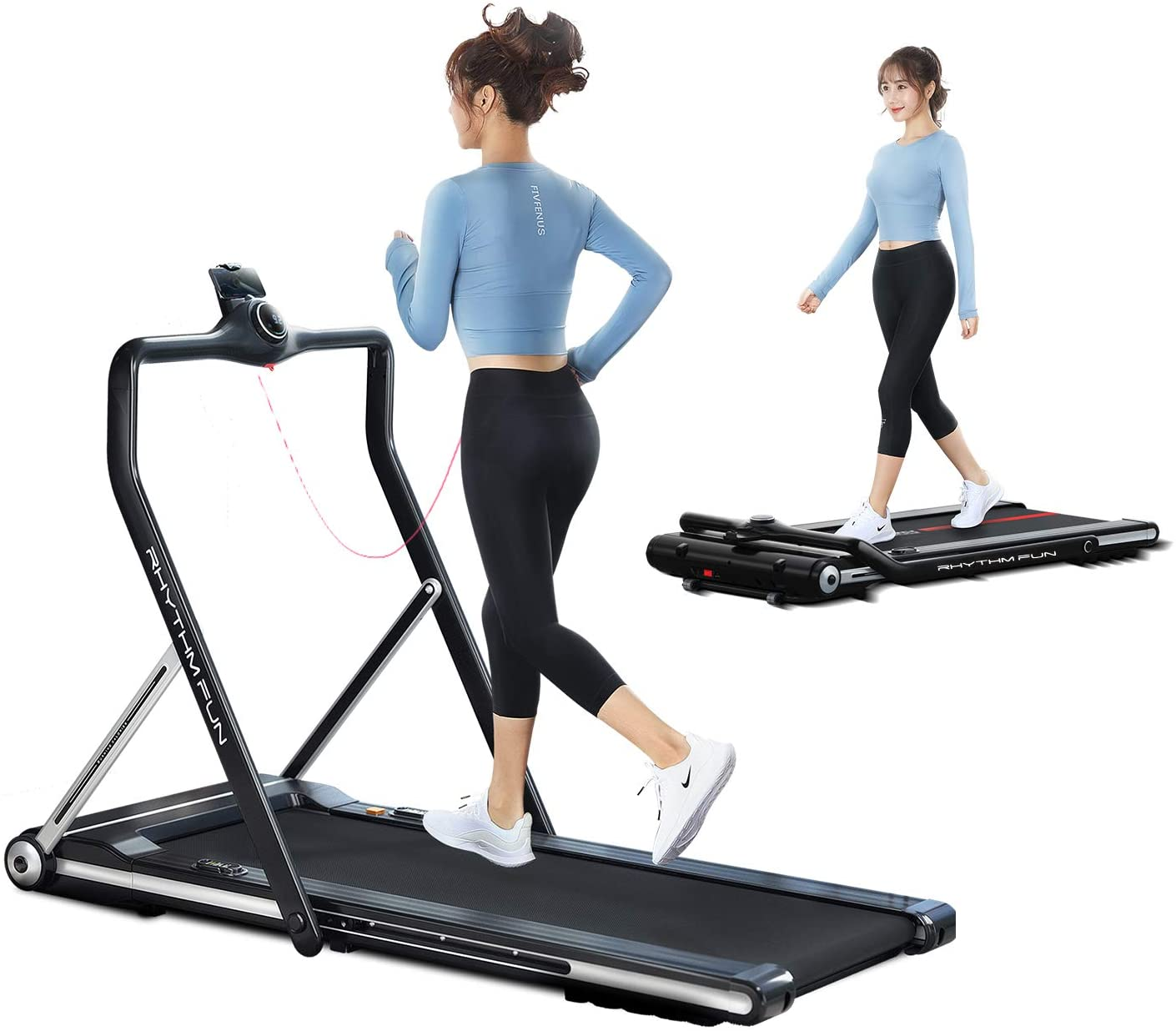 rhythm fun treadmill folding running treadmill