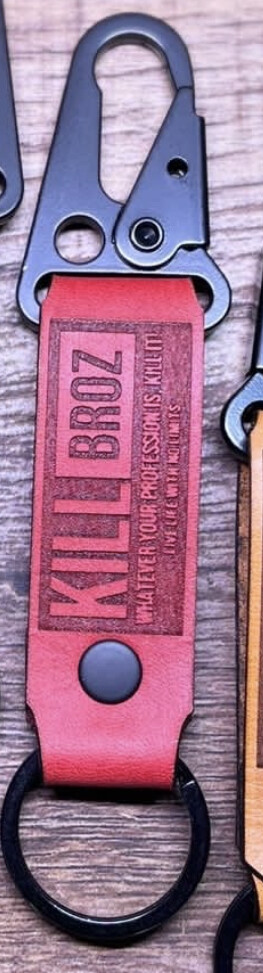 Leather Keychain (Red)