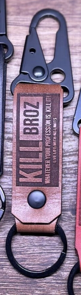 Leather KB Keychain (Brown)
