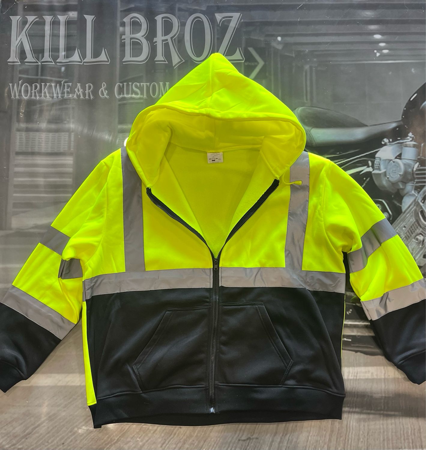 High-Visibility Safety Hoodie High-Visibility Safety Hoodie
