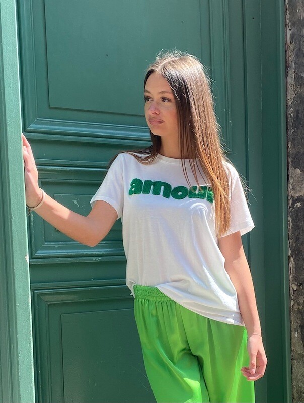 T-Shirt Amour Vert