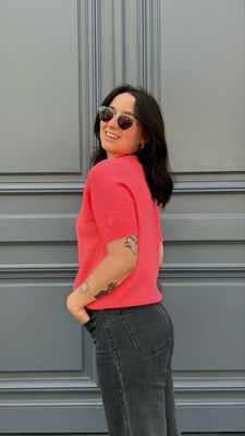 Pull Camille Corail