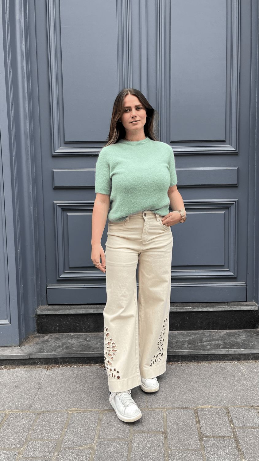 Pull Camille vert d&#39;eau