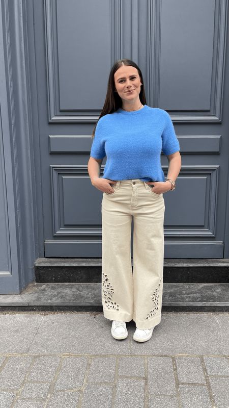 Pull Camille bleu océan