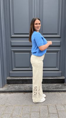 Pull Camille bleu océan