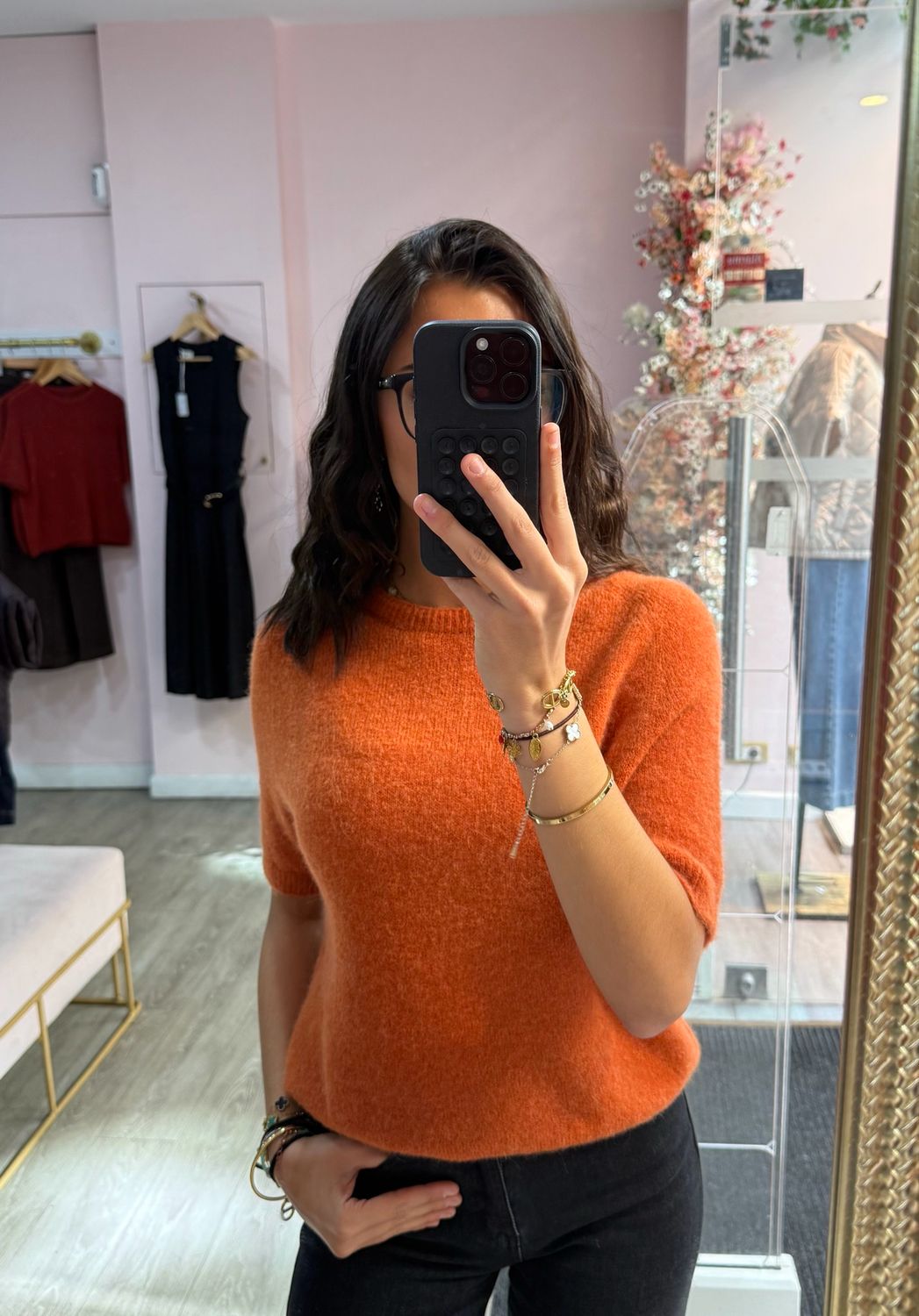 Pull Lisa Orange Rouille