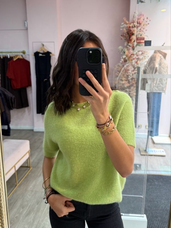 Pull Lisa Vert Anis 