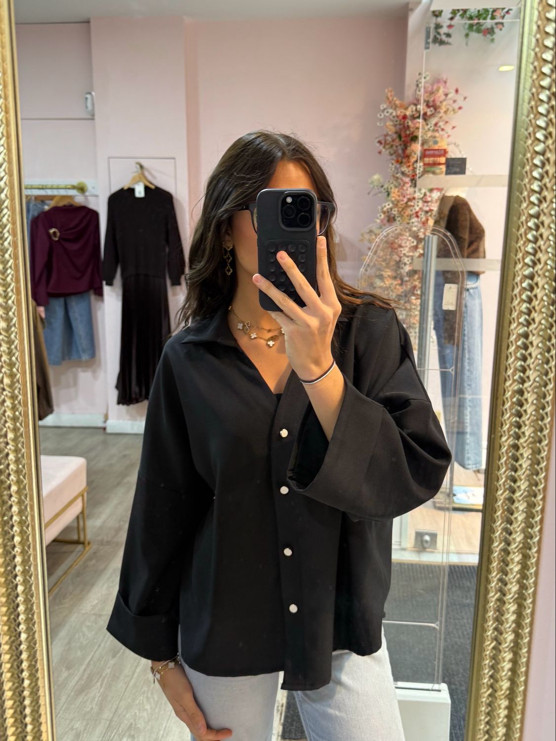 Chemise Fluide Noir