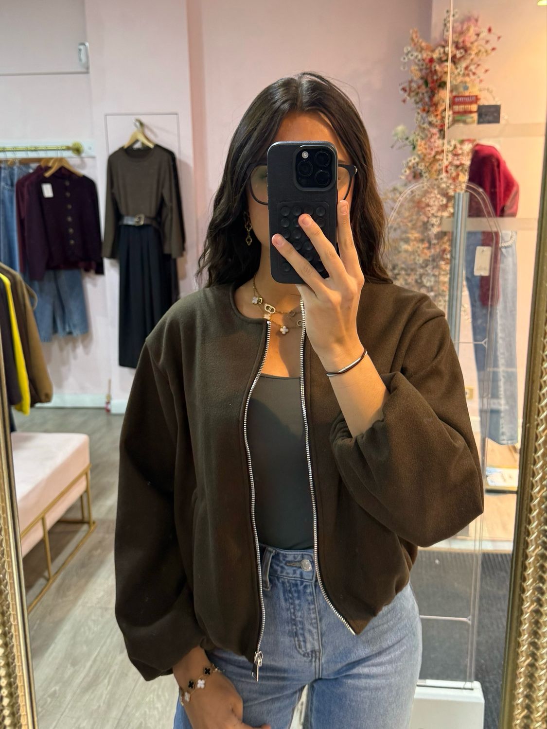 Veste Bomber Marron